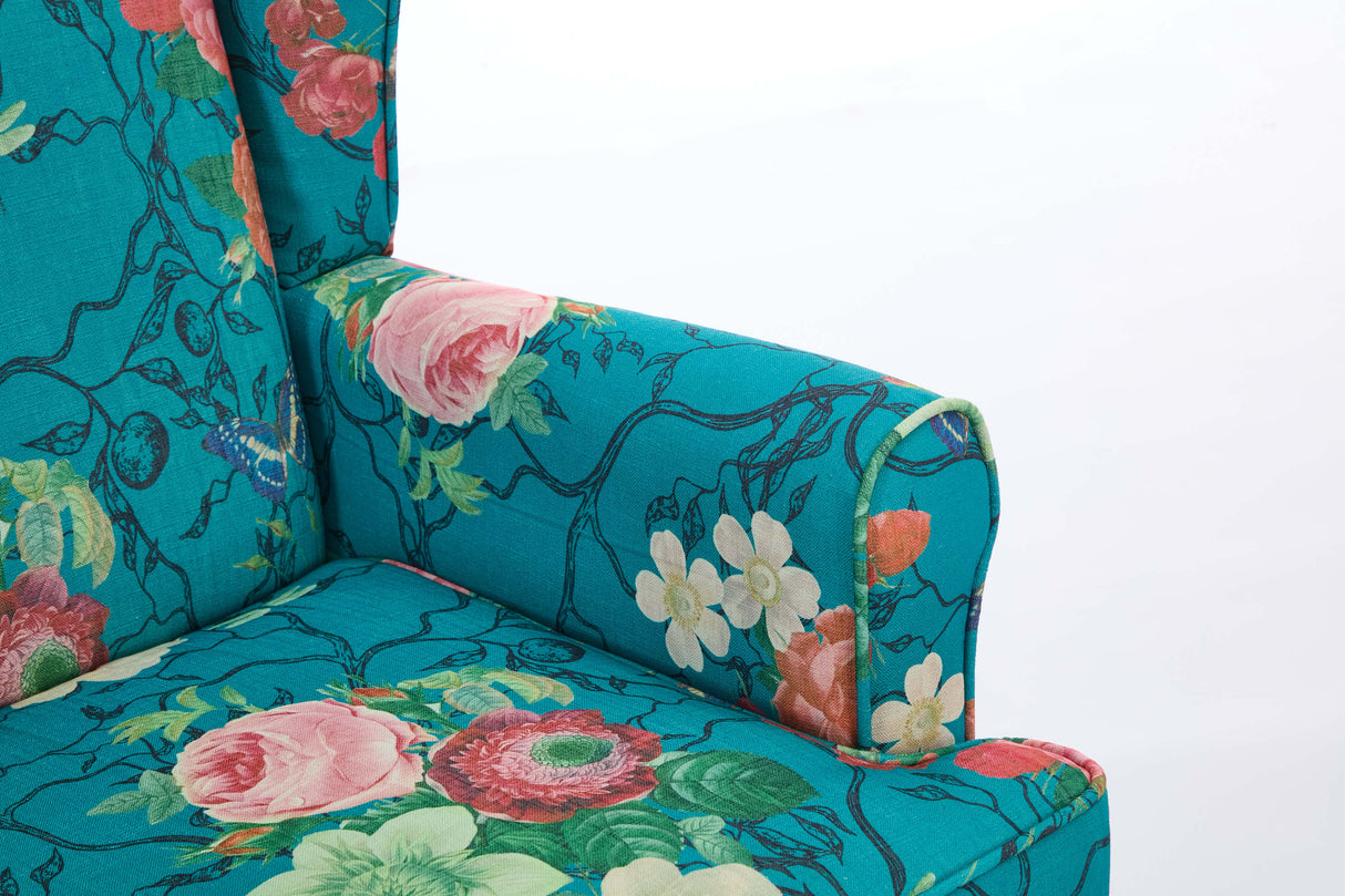 Caribbean Floral Accent Chair