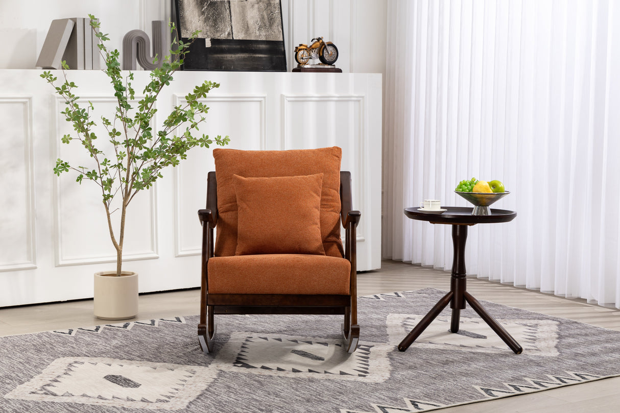 Mid Century Modern Accent Chairs Comfy Upholstered Glider Arm Chair