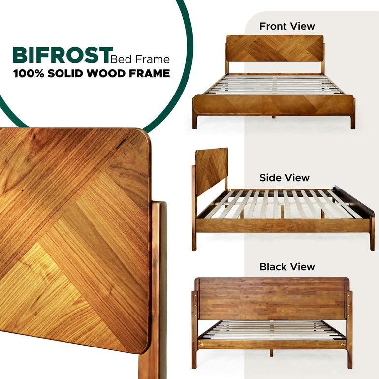 Rorns Bifrost Platform Bed Frame With Headboard