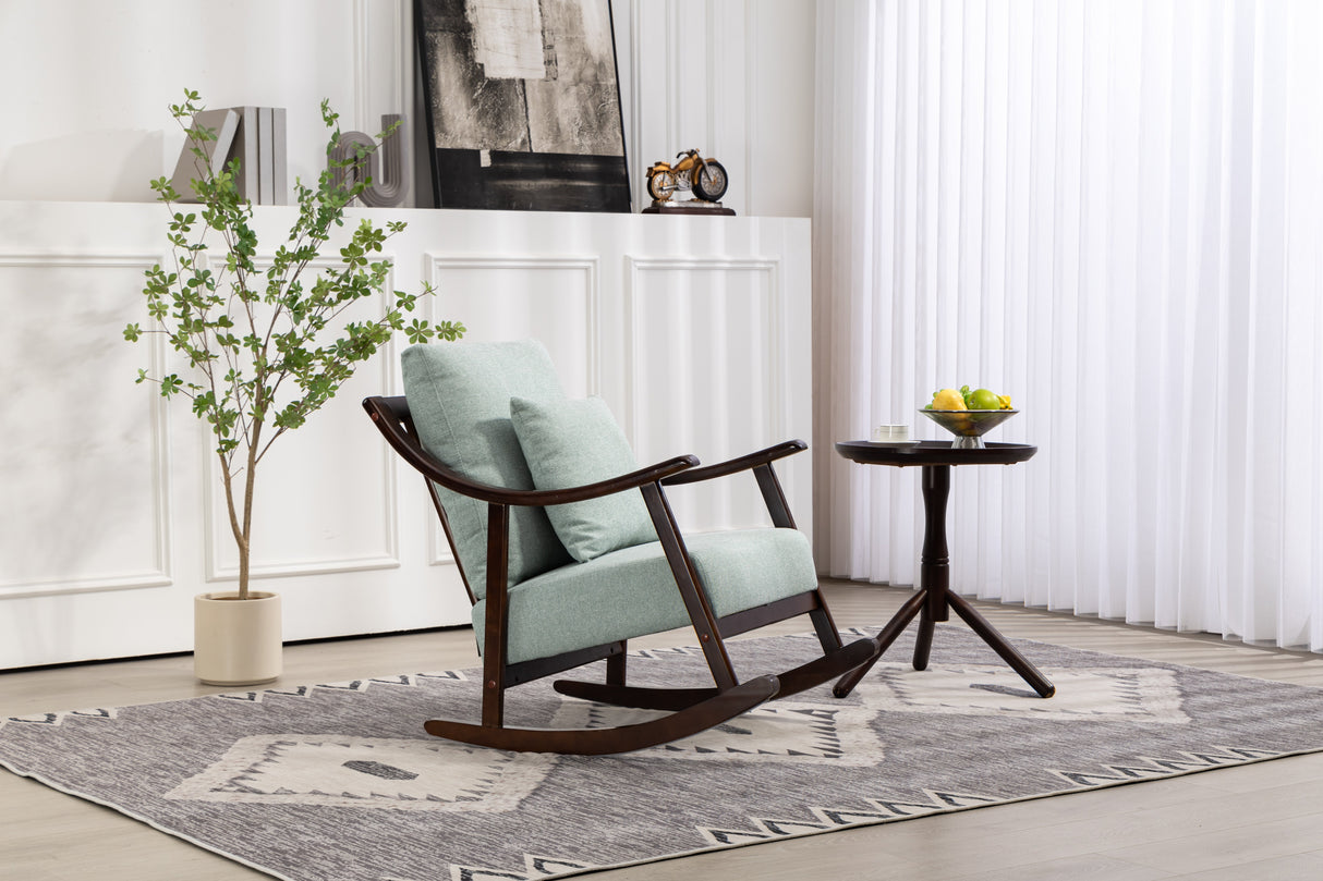 Mid Century Modern Accent Chairs Comfy Upholstered Glider Arm Chair