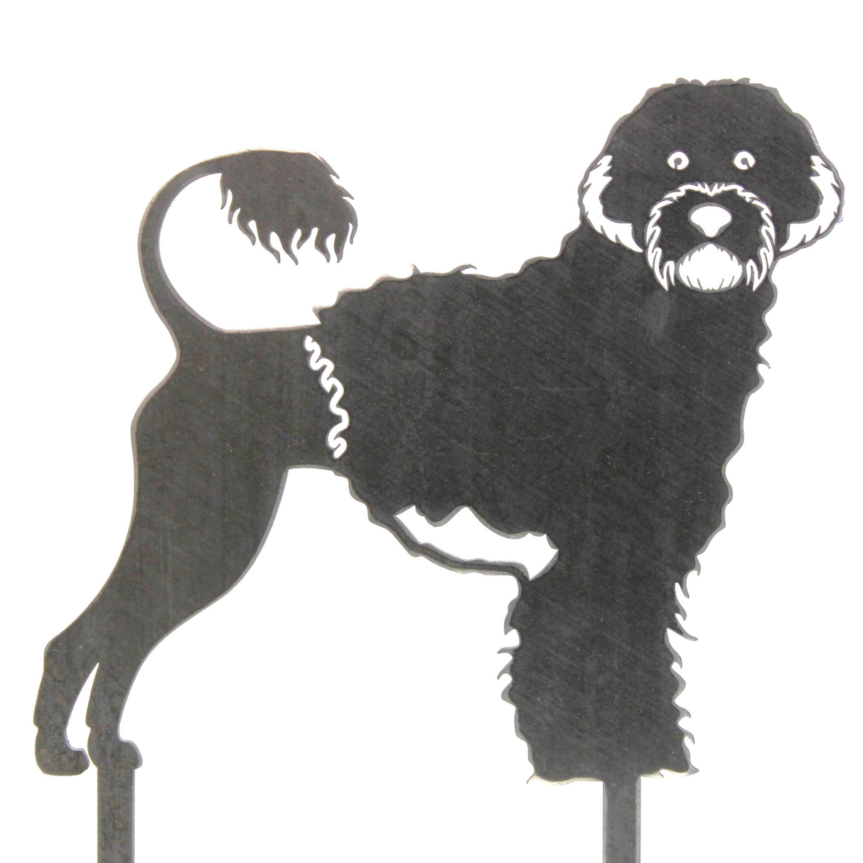 Portuguese Water Dog Garden Stake