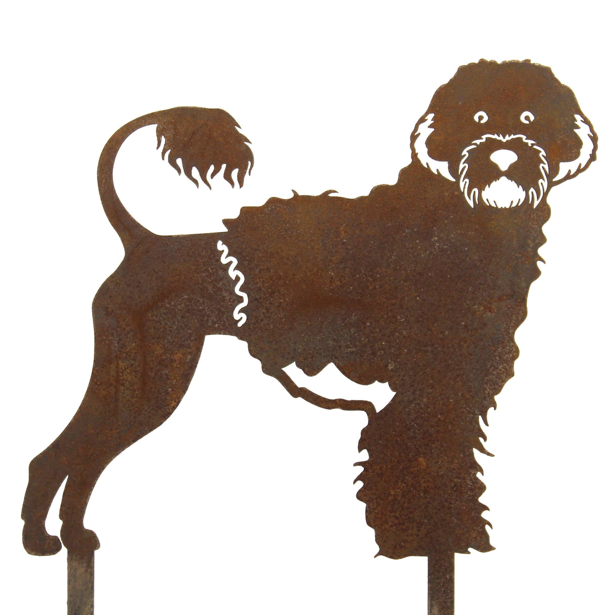 Portuguese Water Dog Garden Stake