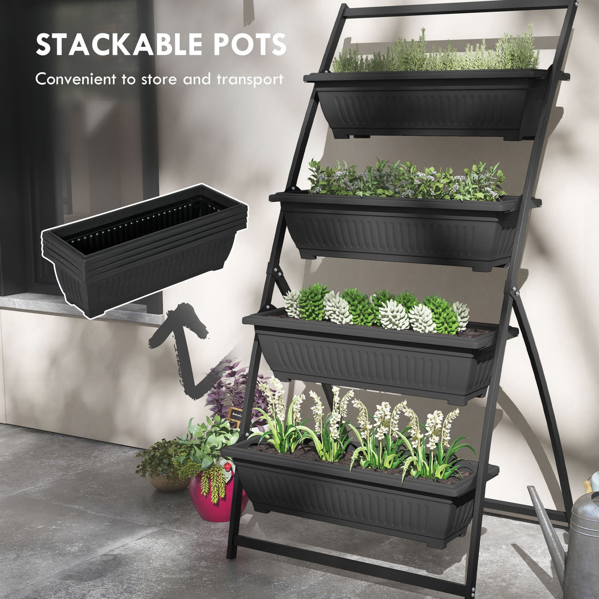 4-Tier Vertical Garden Planter