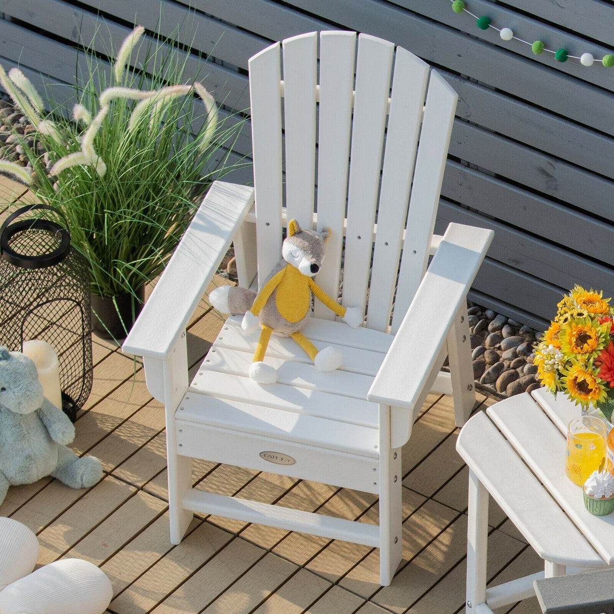 Kids' Adirondack Chair, White