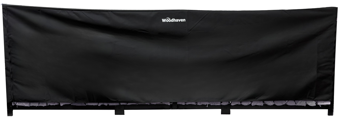 Full Firewood Rack Cover with Zipper USA Made Woodhaven