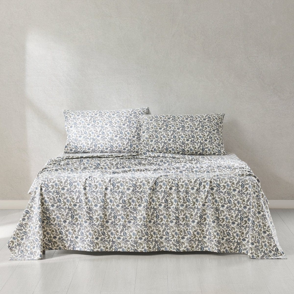 Lillian Block Print Cotton Sheet Set Plow & Hearth