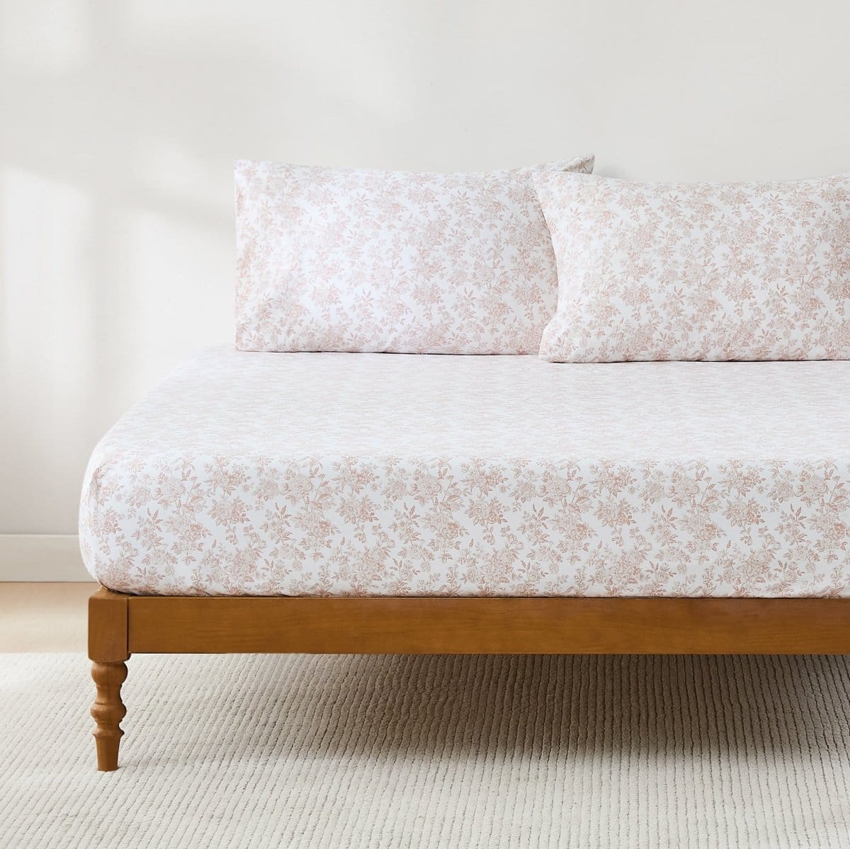 Peony Toile Cotton Sheet Set