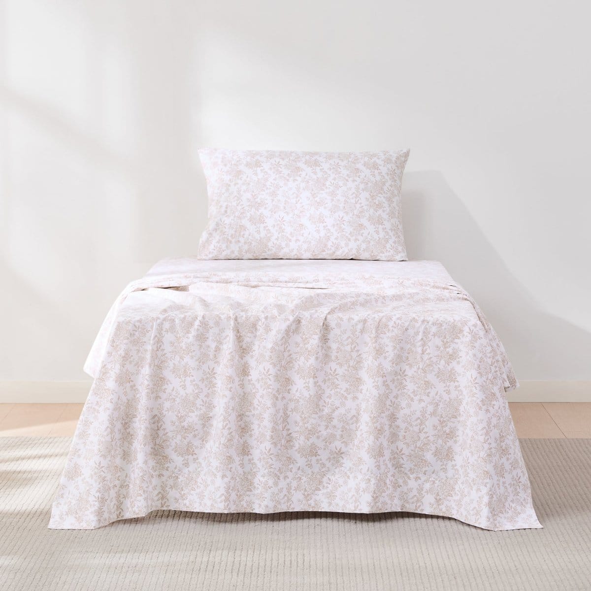 Peony Toile Cotton Sheet Set