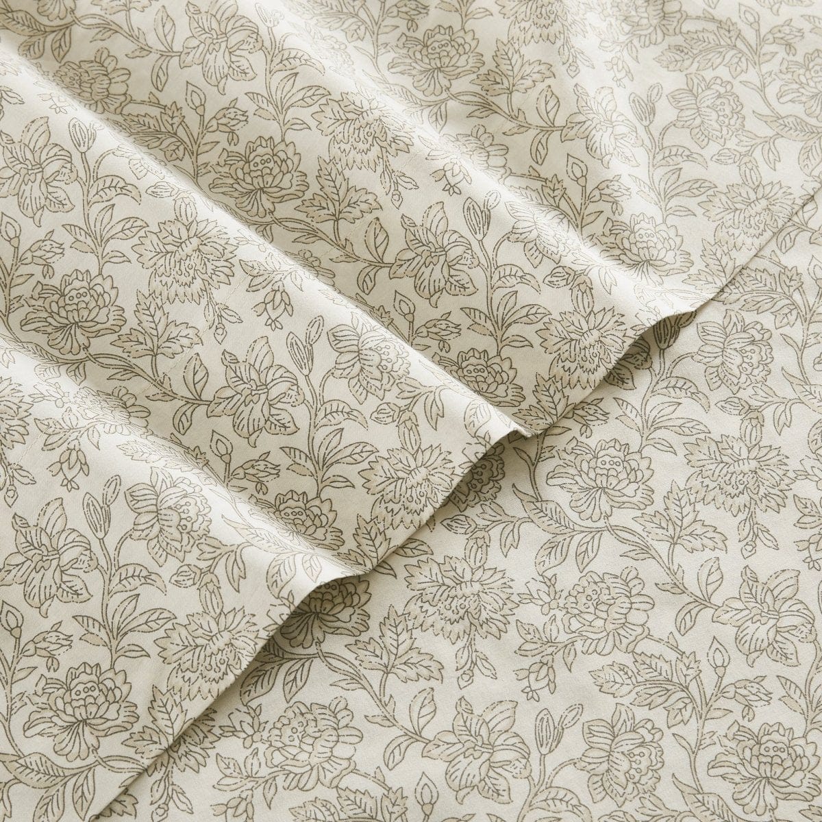 Zara Floral Block Cotton Sheet Set