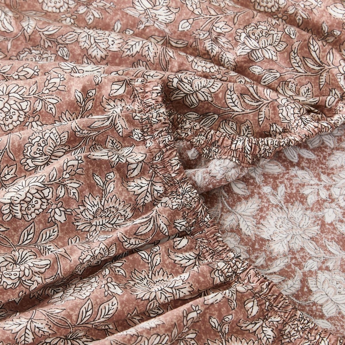 Zara Floral Block Cotton Sheet Set