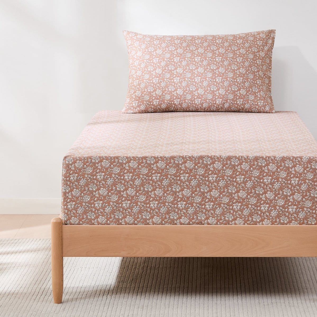 Zara Floral Block Cotton Sheet Set