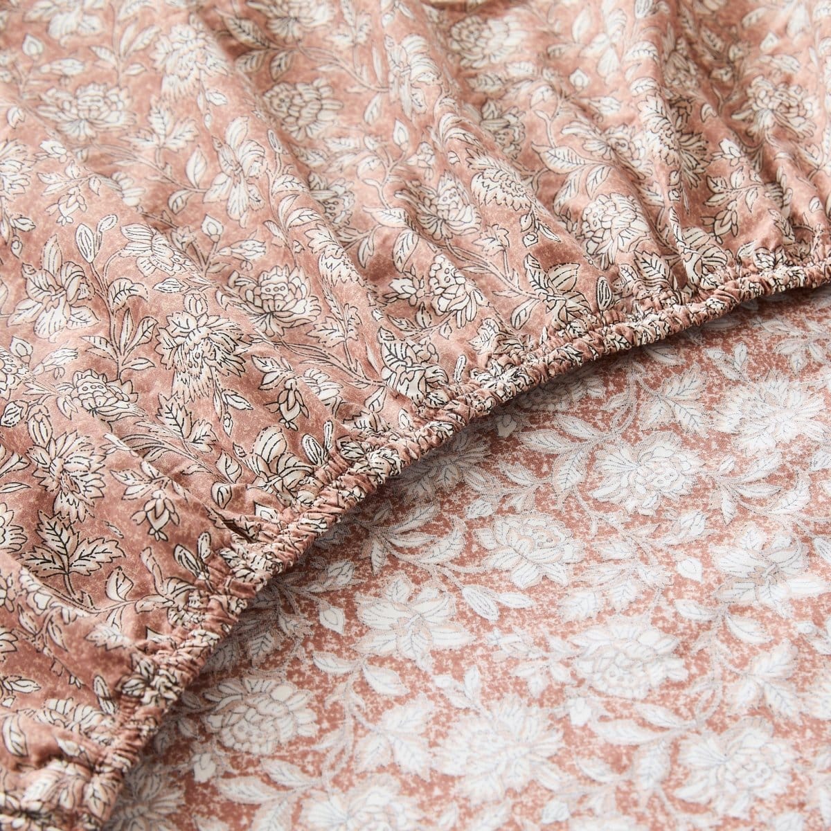 Zara Floral Block Cotton Sheet Set