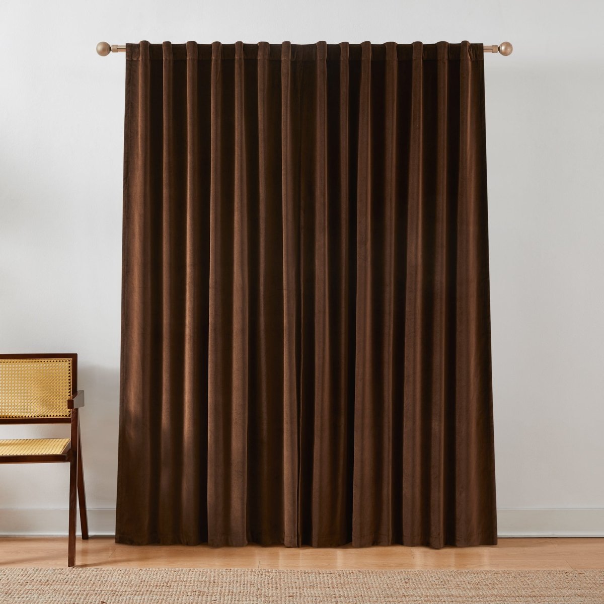 Terran Velvet Blackout Window Curtain Panels