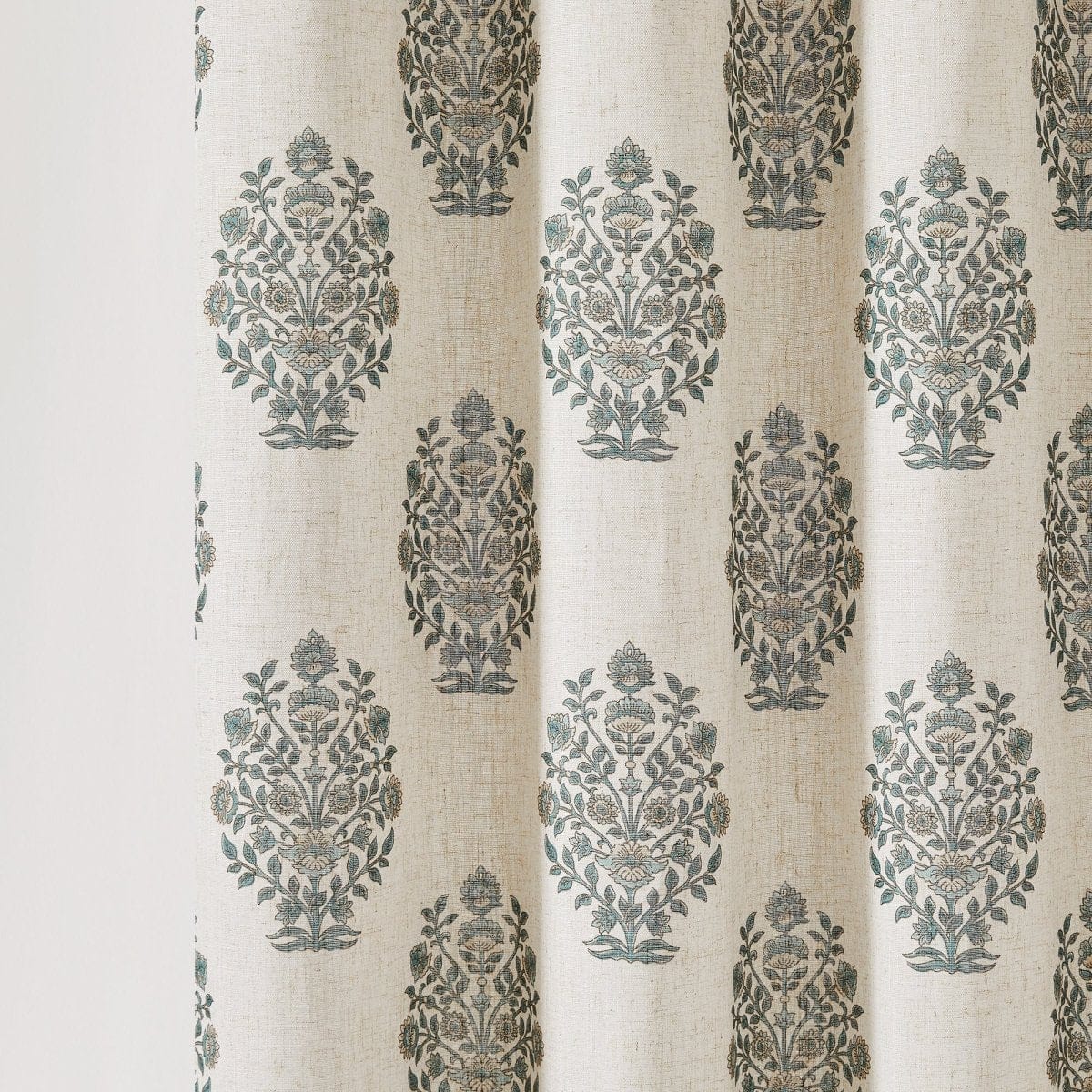 Sofia Flower Block Bouquet Shower Curtain