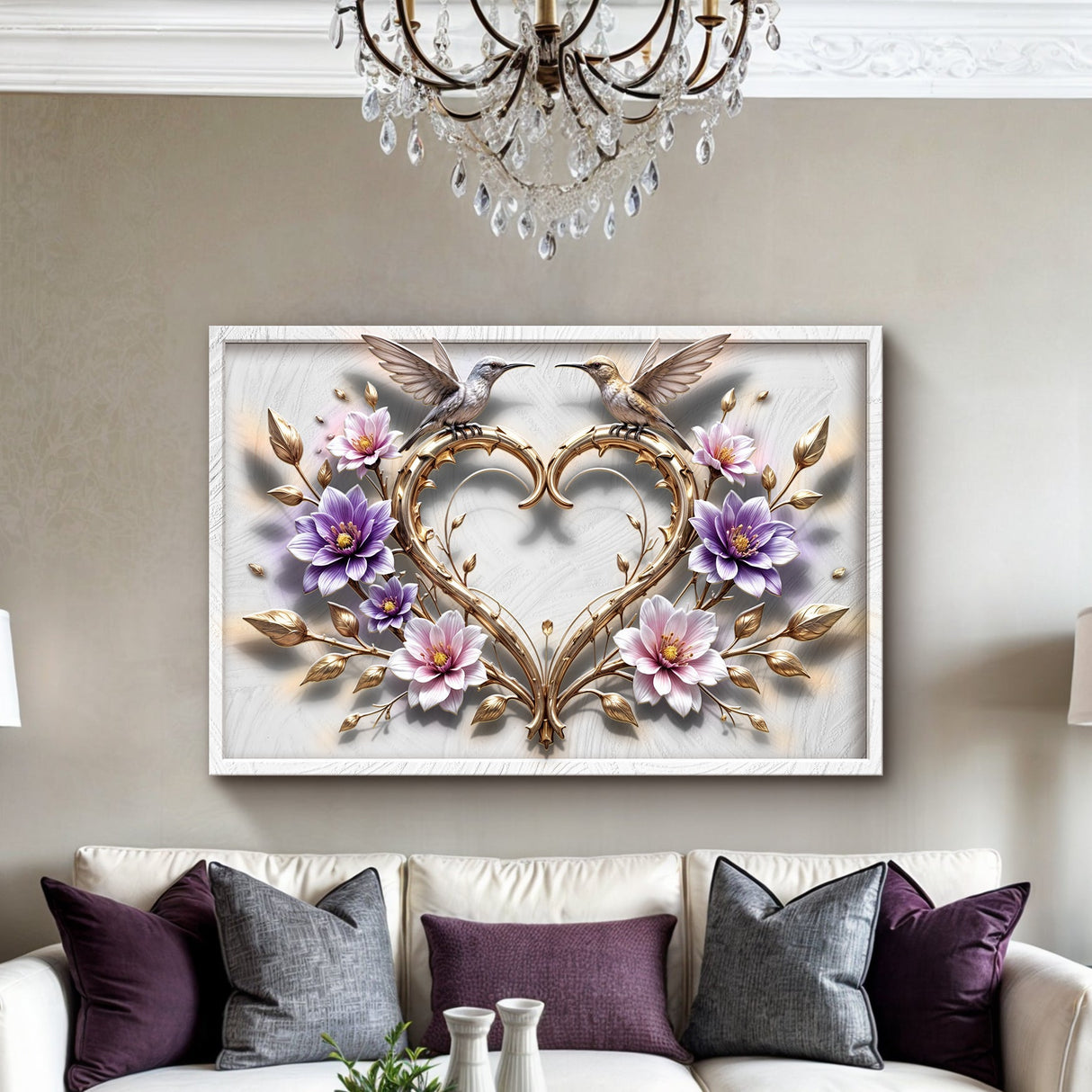 3D Hummingbirds Wall Art