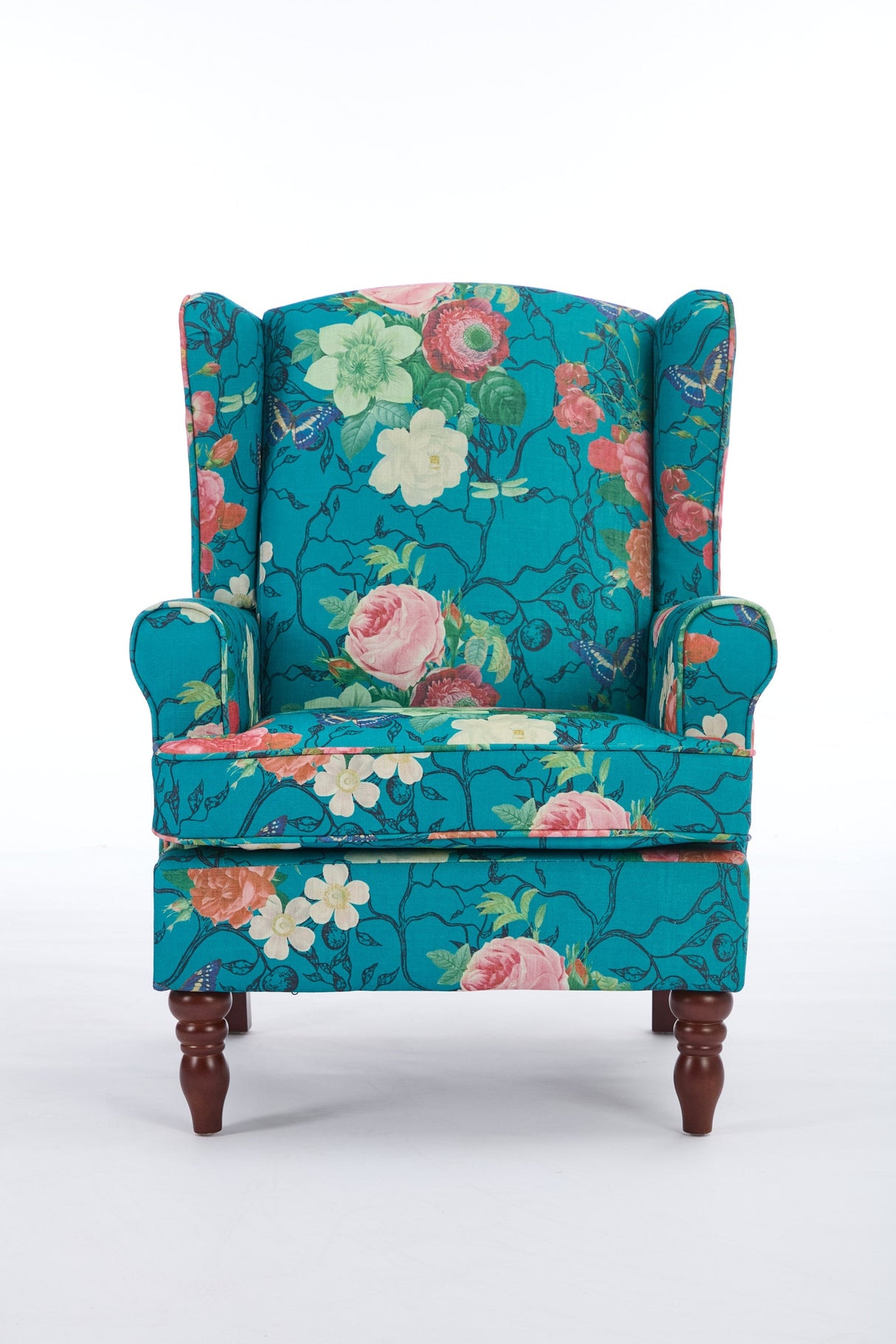 Caribbean Floral Accent Chair