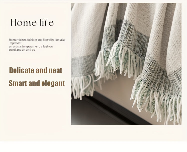 Chenille Cat Cartoon Sofa Cover Blanket