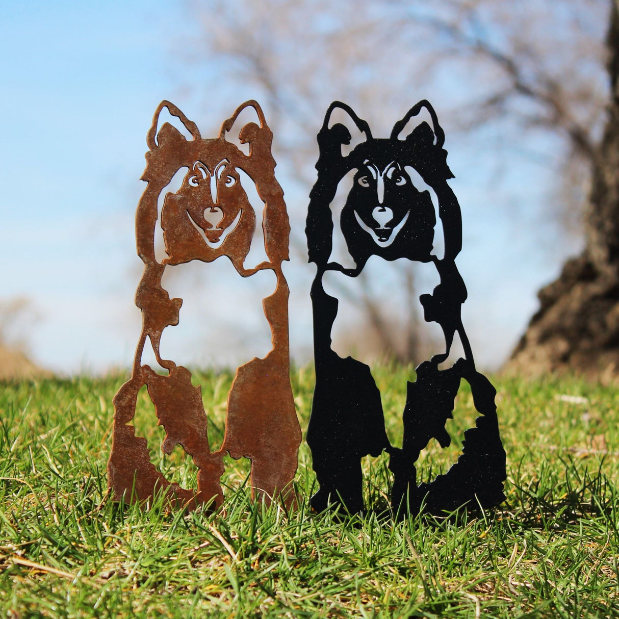 Shetland Sheepdog Garden Stake