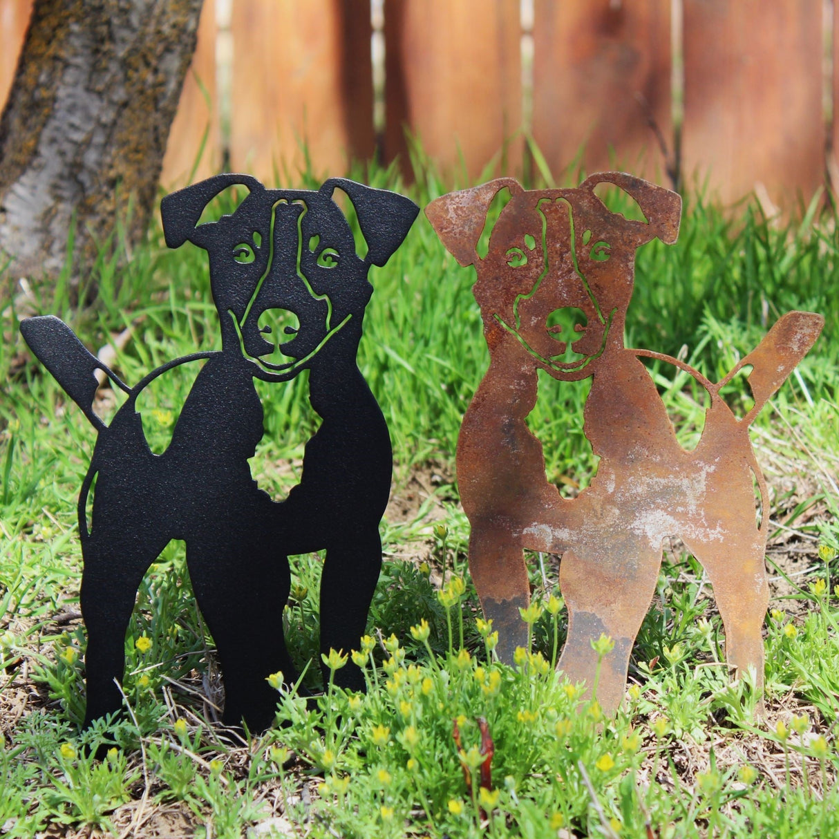 Jack Russell Terrier Garden Stake