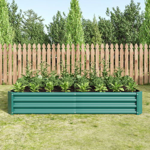 Rectangular Metal Raised Garden Bed