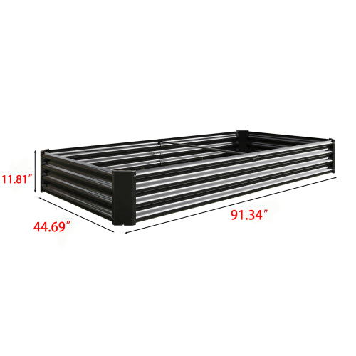 Rectangular Metal Raised Garden Bed