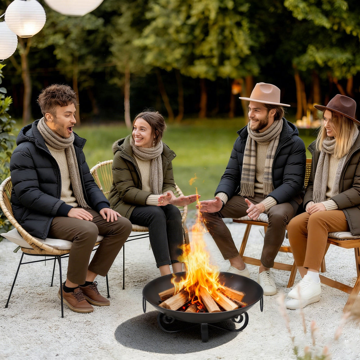 Heavy-Duty Metal Fire Pit Bowl