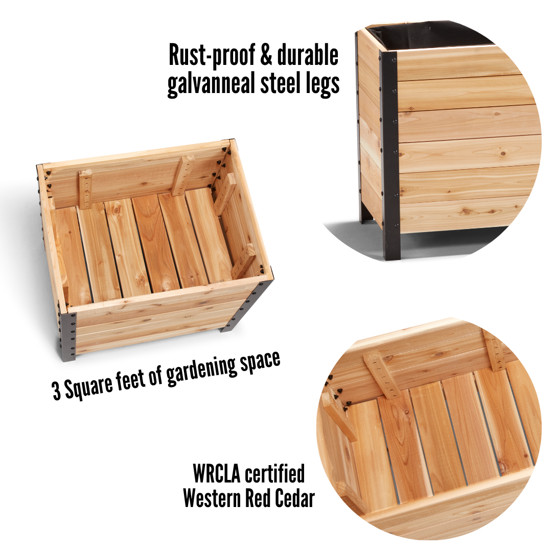Square Cedar Planter Box