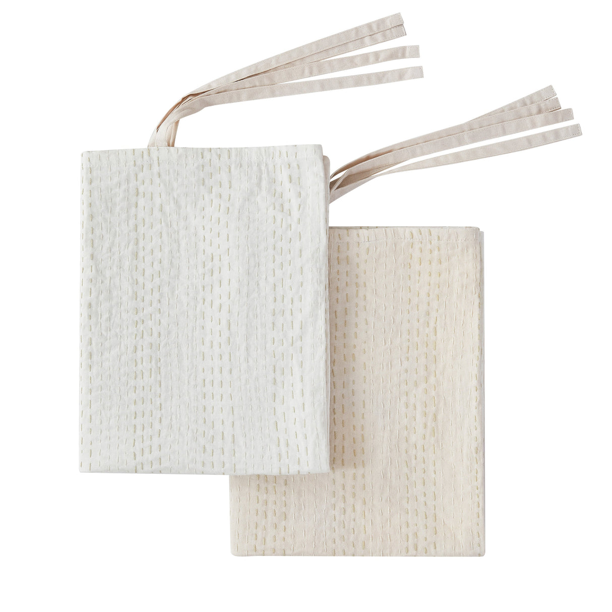 Hand Stitched Reversible Kantha Pillow Sham Pairs