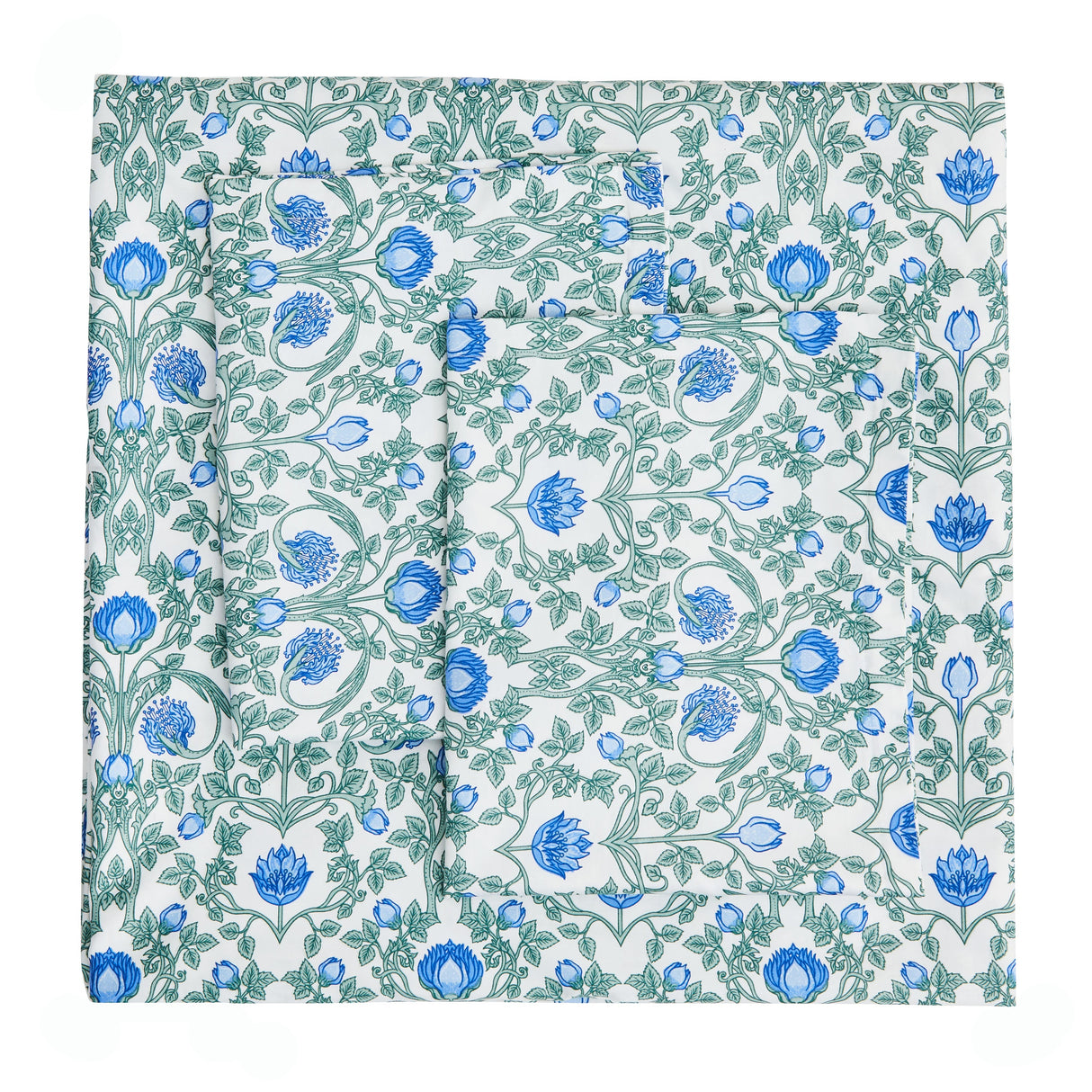 Arts & Crafts Floral Printed Duvet Set