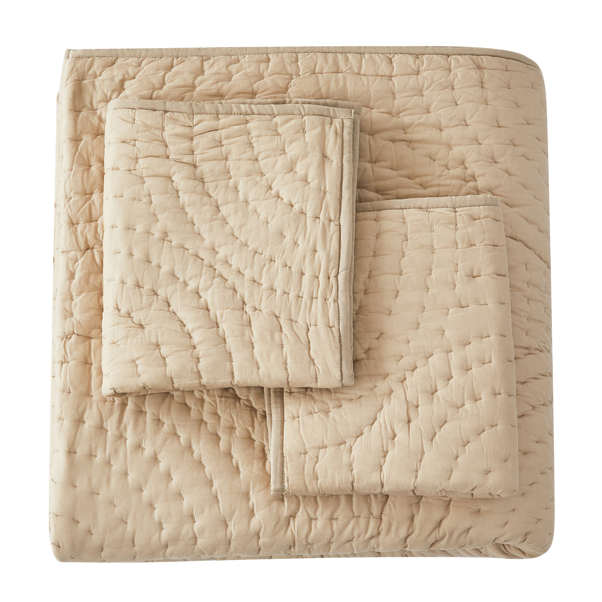 Halo Cotton Voile Hand Stitched Quilt Set