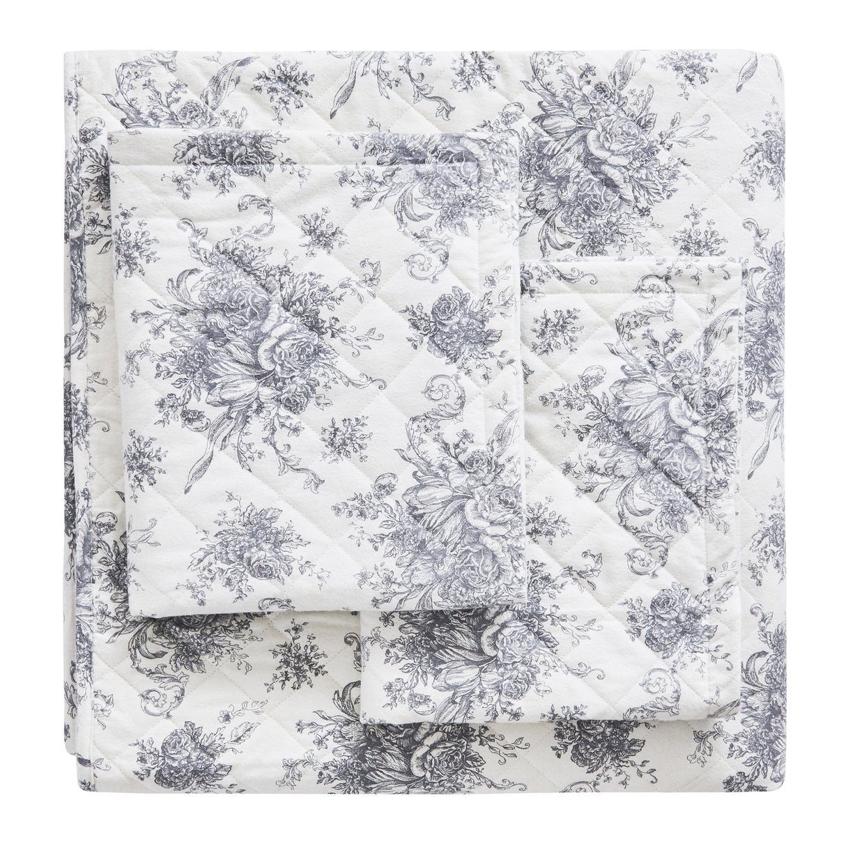 Petit Toile Cotton Flannel Quilt Set