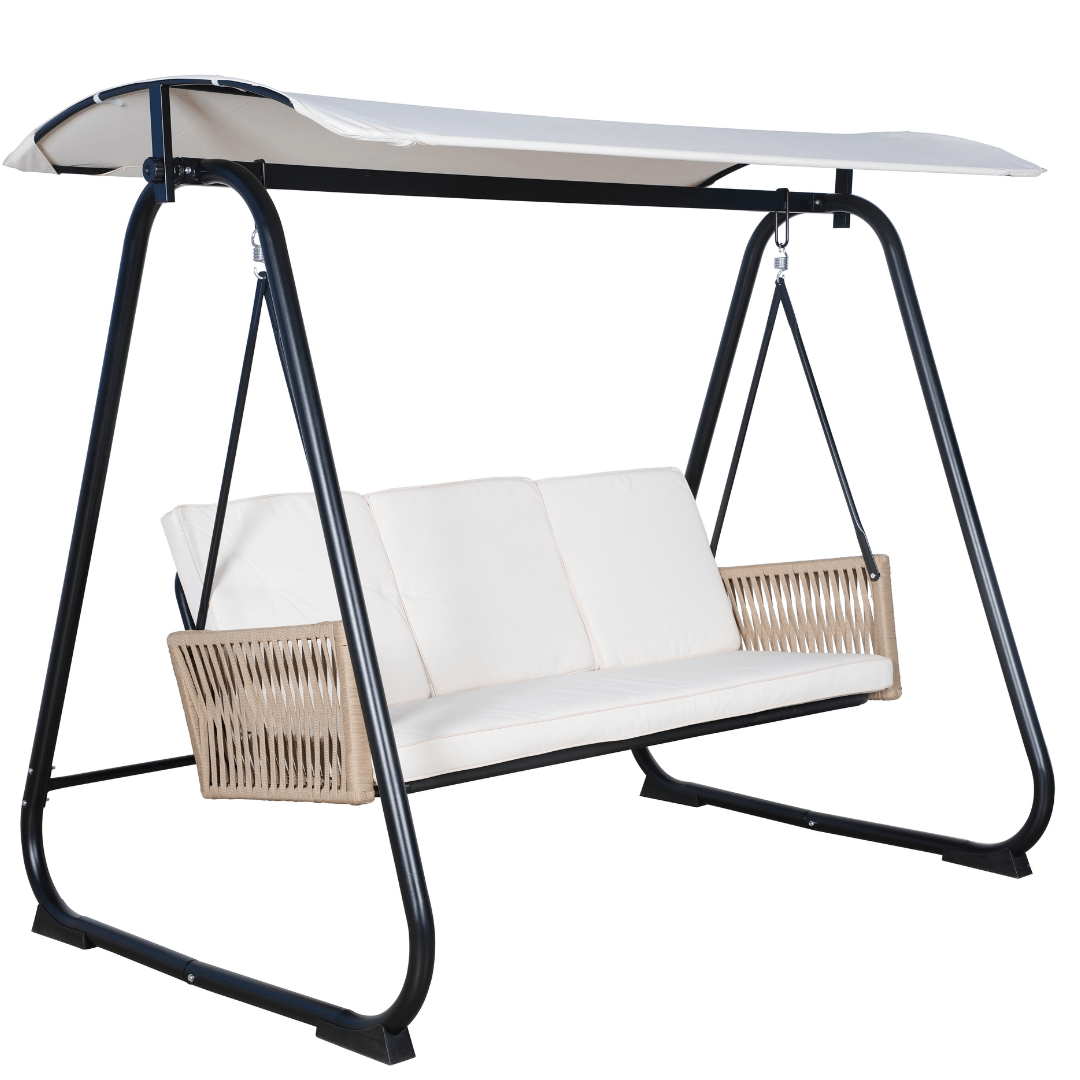 East Green Parker Patio Swing with Canopy Stand
