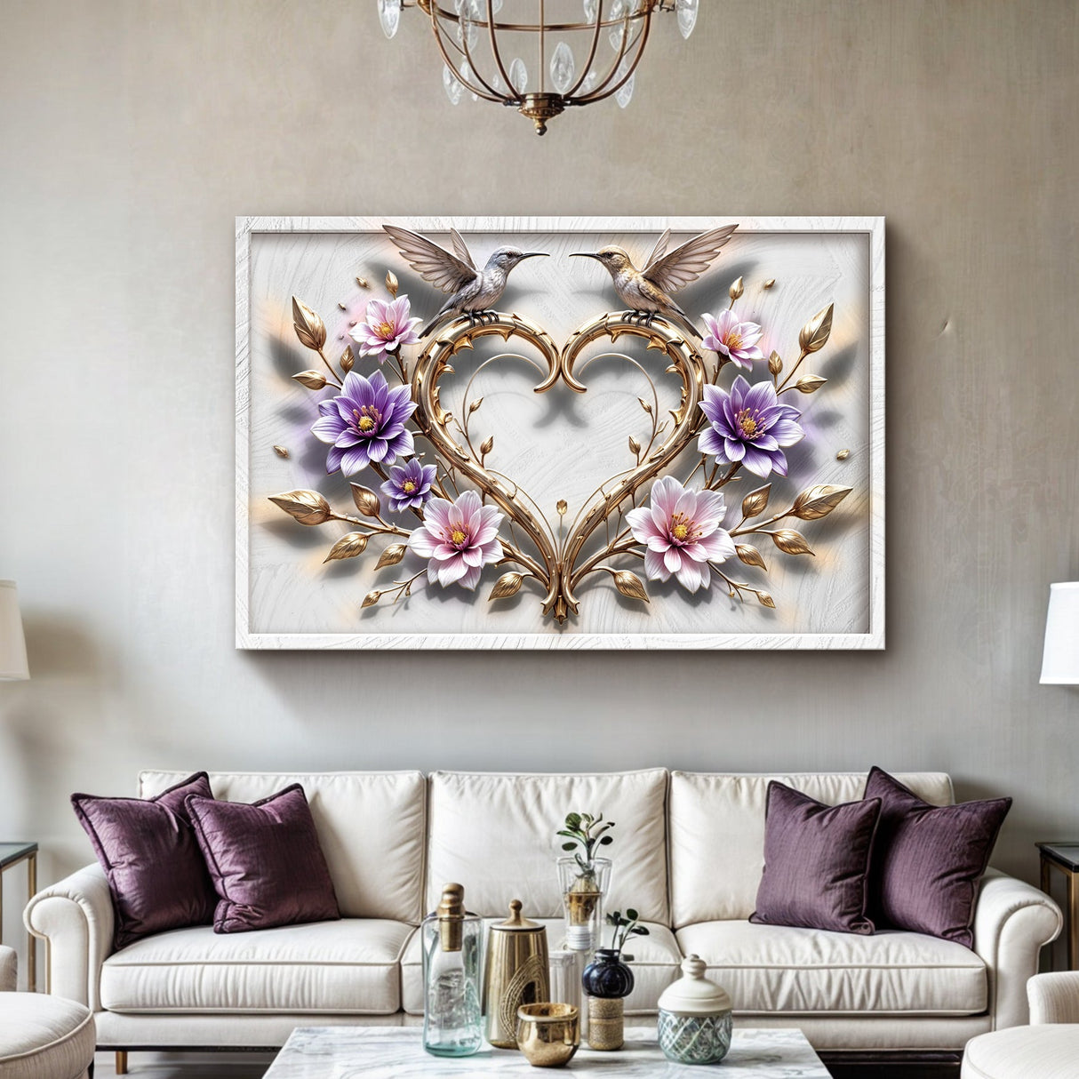 3D Hummingbirds Wall Art