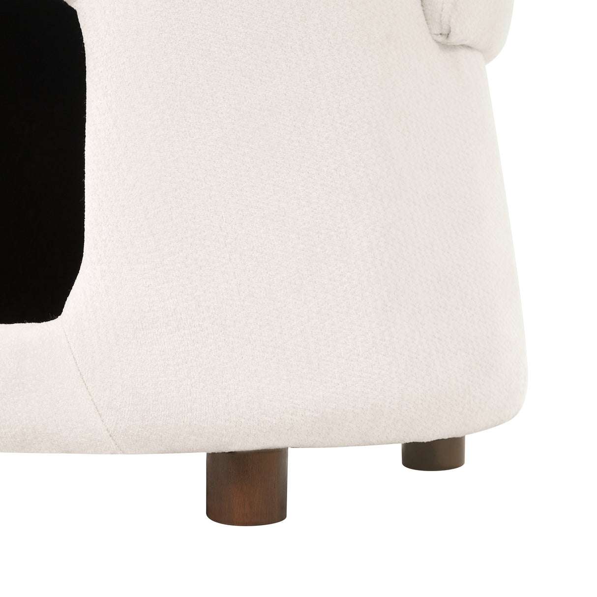Pet Friendly Chair with Convertible Stool