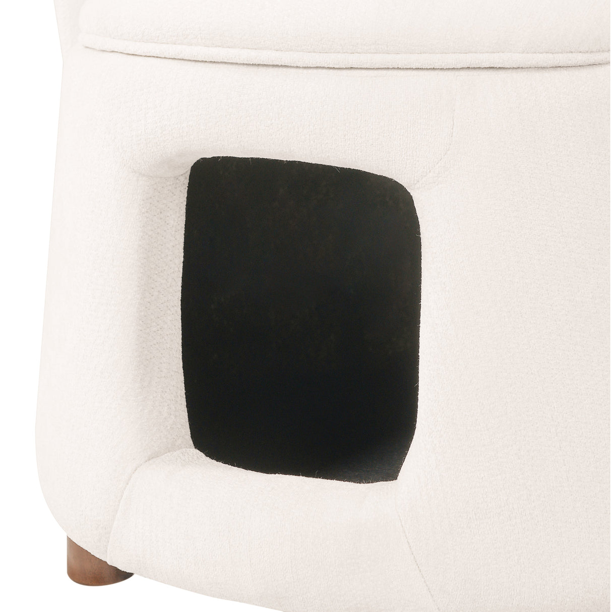 Pet Friendly Chair with Convertible Stool