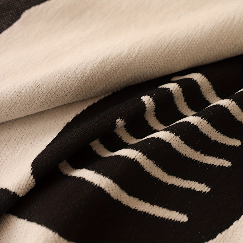 Chenille Cat Cartoon Sofa Cover Blanket