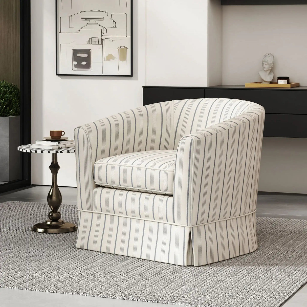Zeniqua Upholstered Swivel Chair