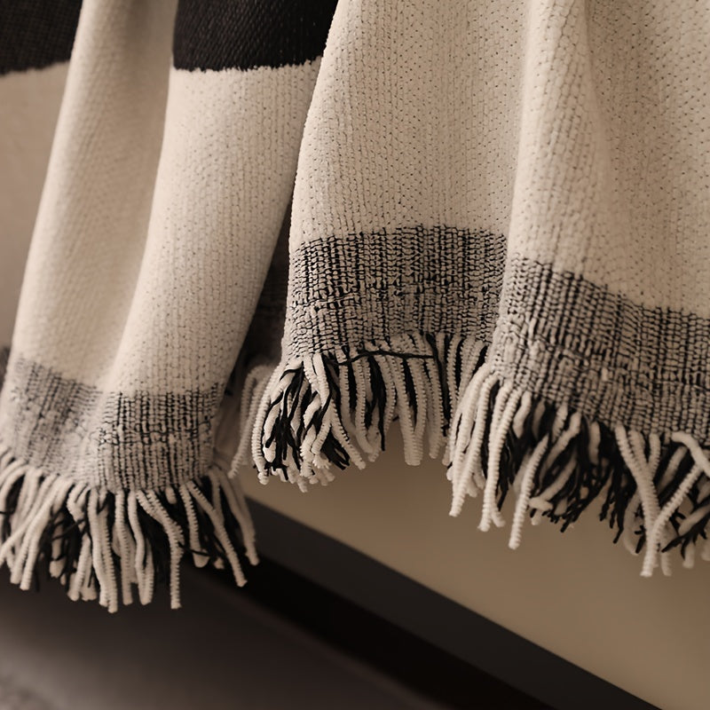 Chenille Cat Cartoon Sofa Cover Blanket