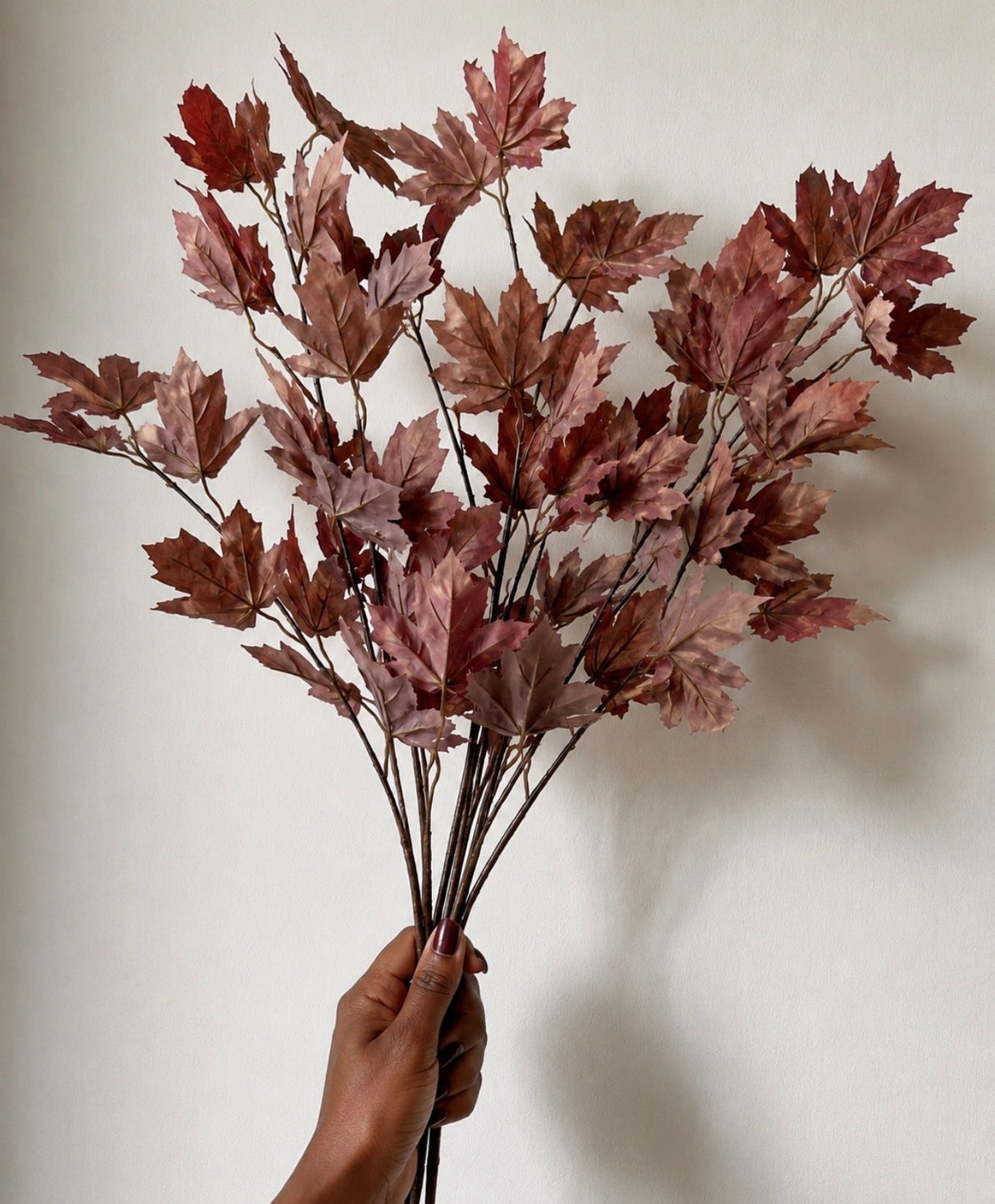 Artificial Autumn Maple Leaf Stems