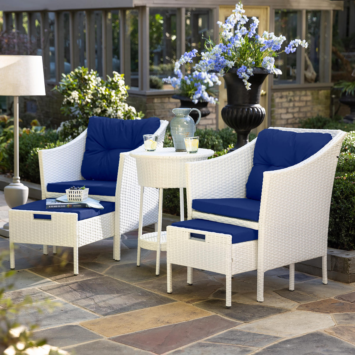 Conversation Sets Martha Living Wicker Patio Furniture White Patio
