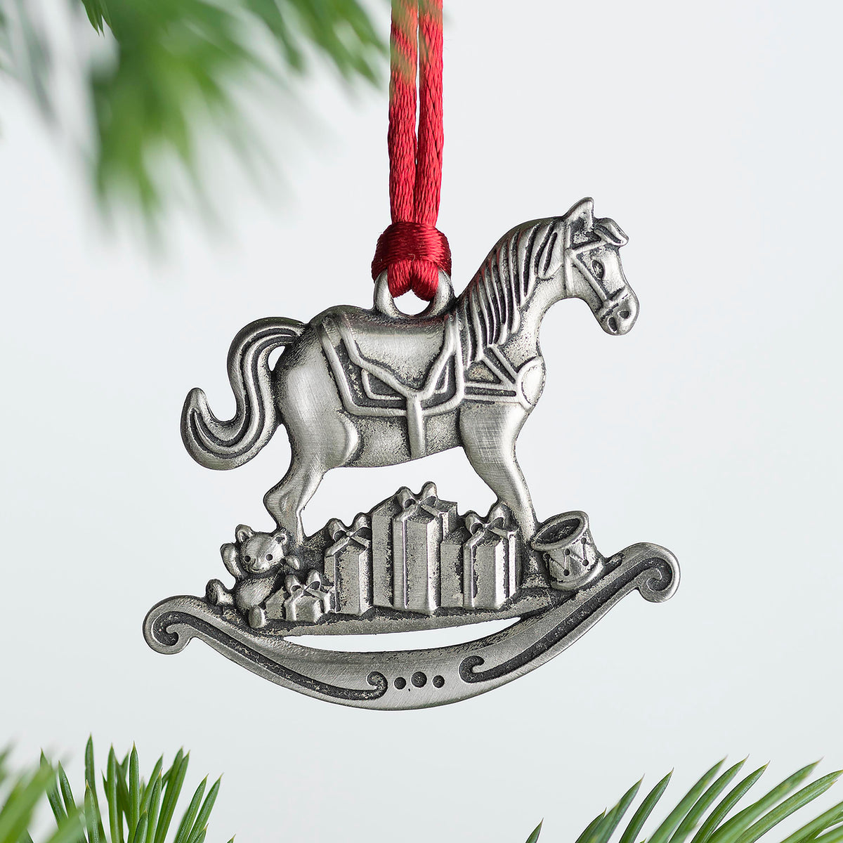 Solid Pewter Christmas Tree Ornament Plow & Hearth