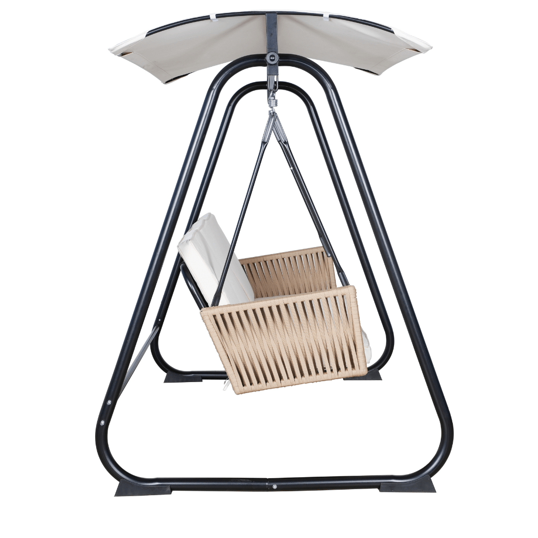 East Green Parker Patio Swing with Canopy Stand