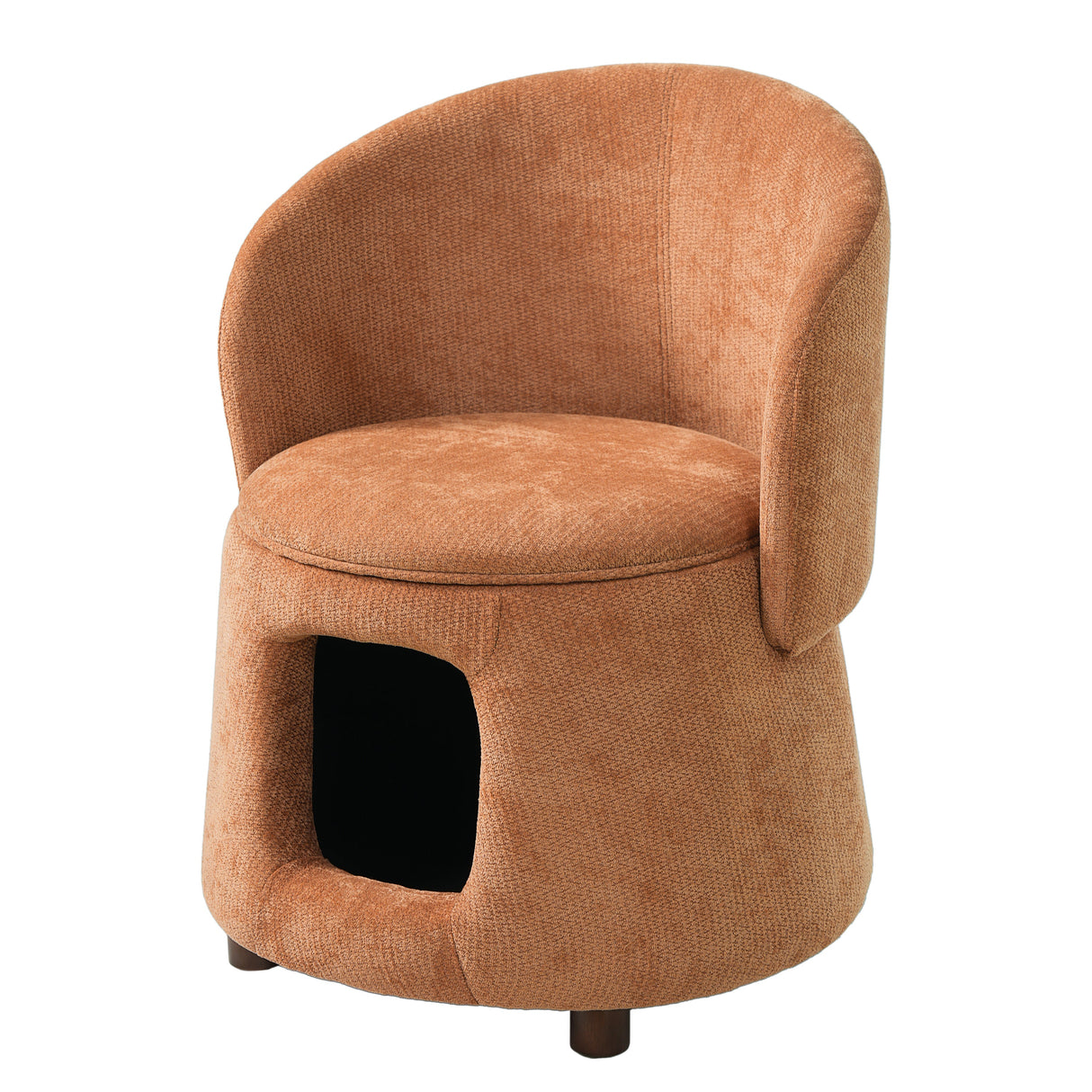 Pet Friendly Chair with Convertible Stool