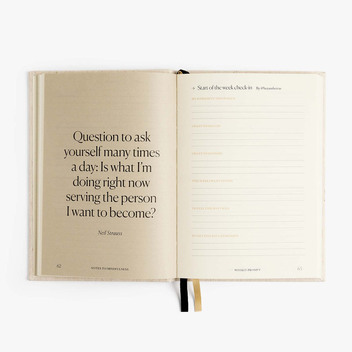 Notes to Mindfulness Journal - Linen