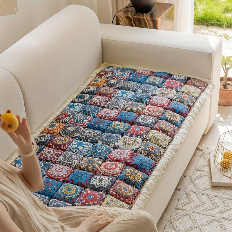 Sofa Bed Cover & Bohemian Chic Moroccan Blue Couch Protector