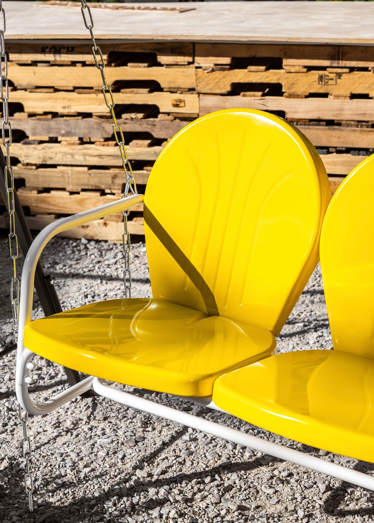 Live Casual Retro Metal Porch Swing