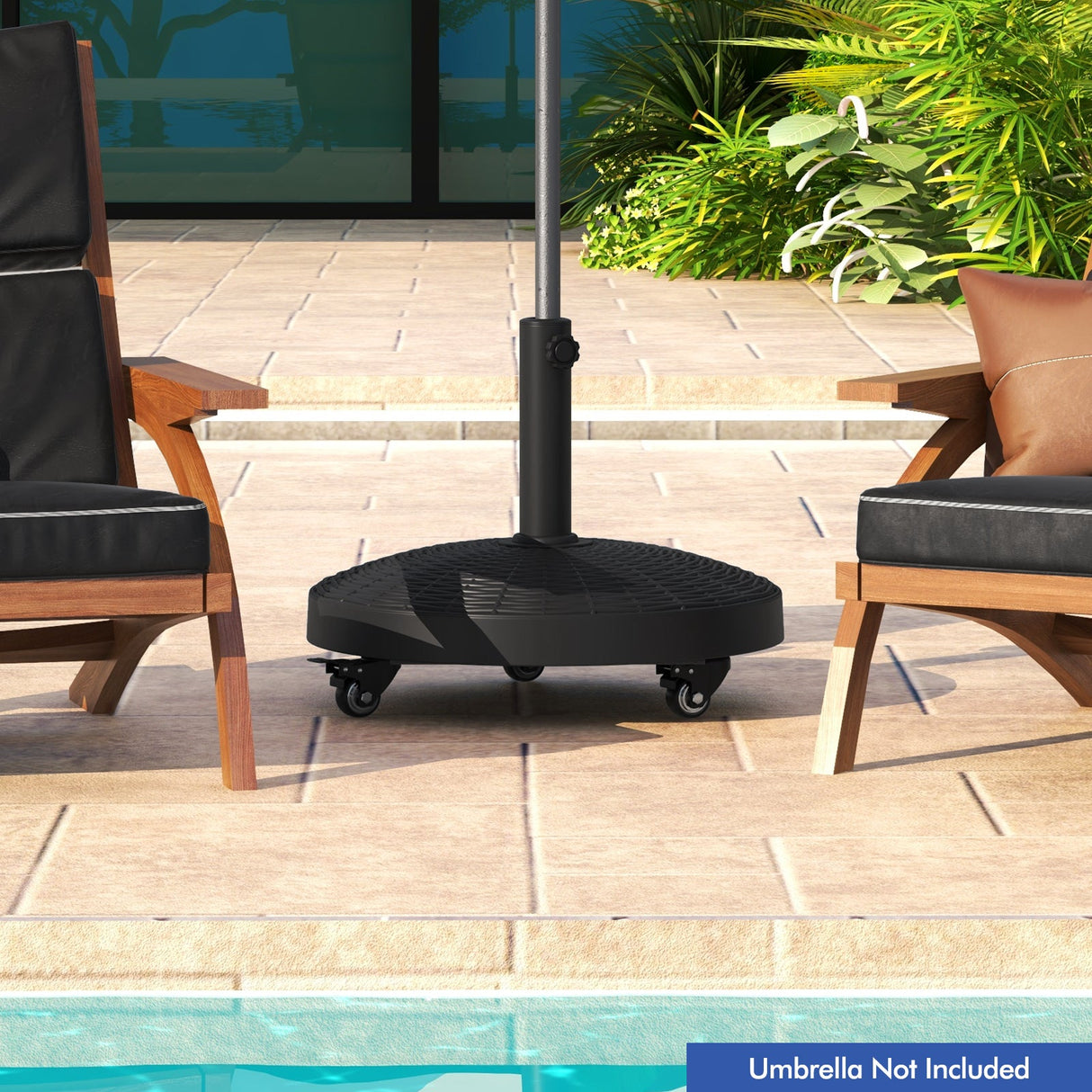 Patio Wicker Style Umbrella Base