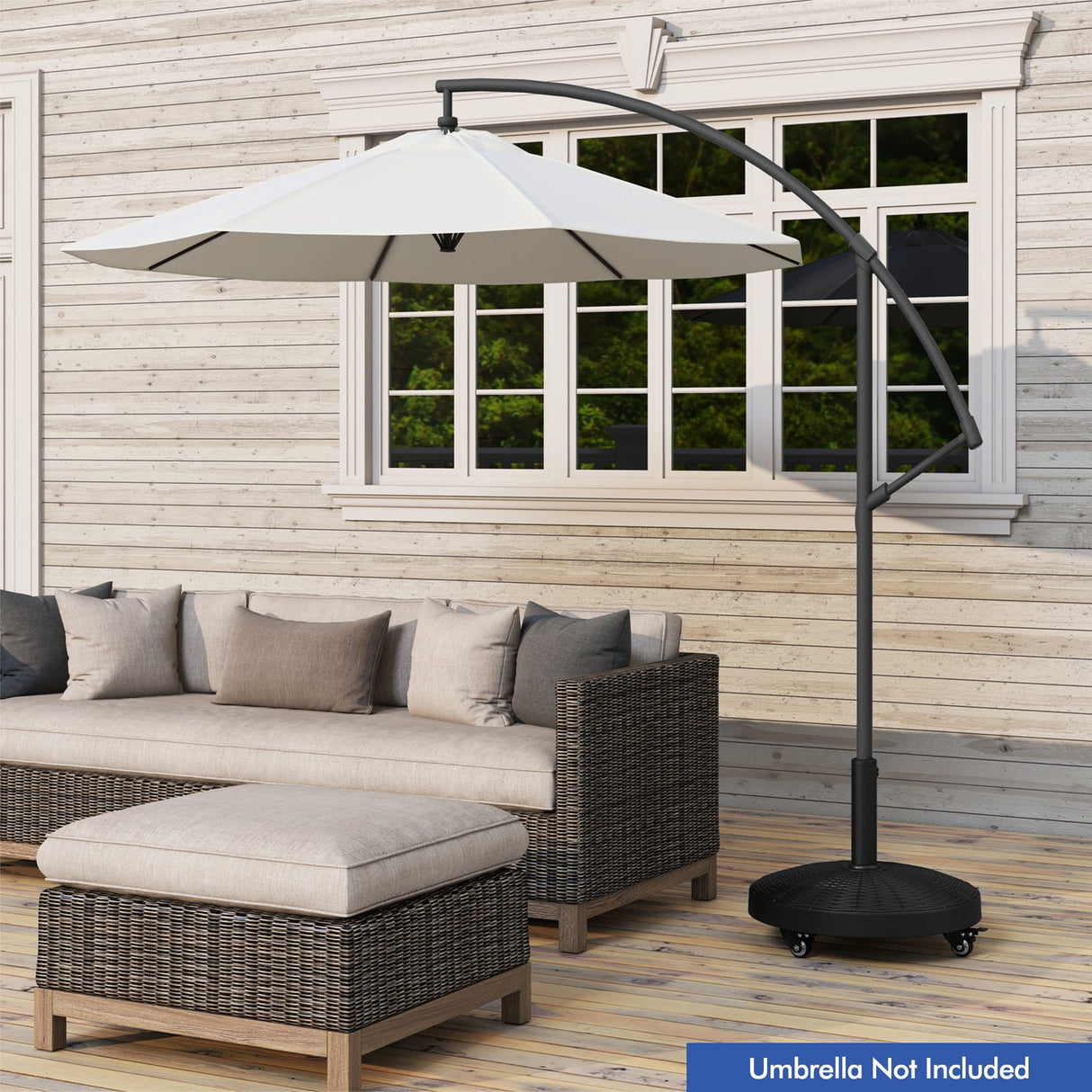 Patio Wicker Style Umbrella Base