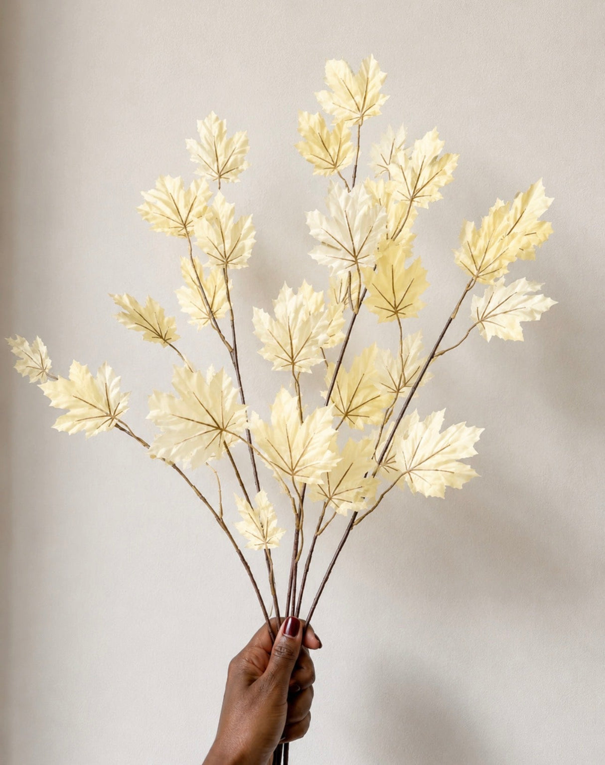 Artificial Autumn Maple Leaf Stems