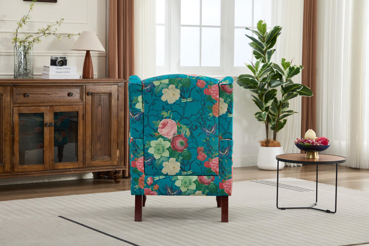 Caribbean Floral Accent Chair